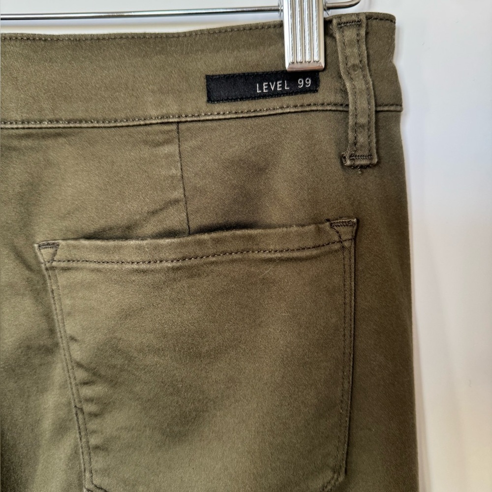 Level 99 Jolie Utility Jogger Pants in Olive Green 30 - Picture 6 of 9